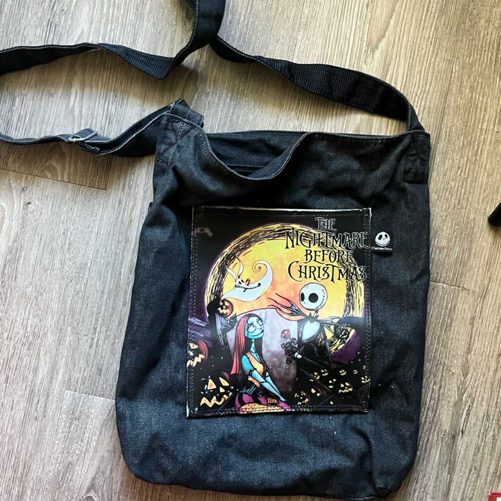Nightmare Before Christmas Crossbody Tote Purse Bag with Pockets